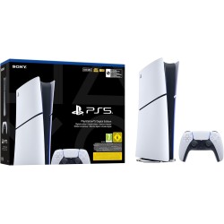Playstation 5 Slim Digital Edition avec 1 Manette Sans Fil DualSense