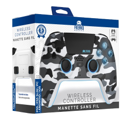Manette Sans Fil PS5 Camouflage Blanc avec LED