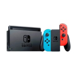 Nintendo Switch Avec 1 Joy-con Rouge Néon + 1 Joy-con Bleu Néon