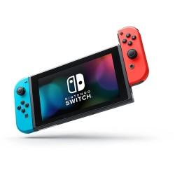 Nintendo Switch Avec 1 Joy-con Rouge Néon + 1 Joy-con Bleu Néon