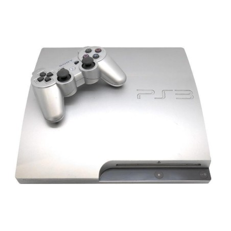 PROMO Playstation 3 Slim 320Go Édition Silver + 1 Manette + Trilogie Uncharted  | Reconditionné