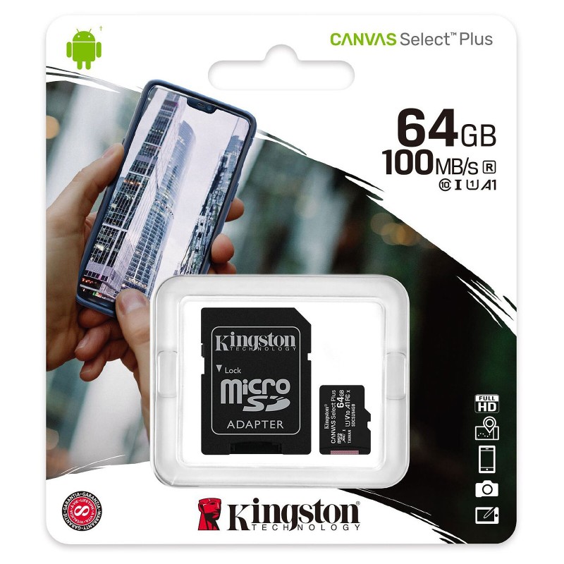 Carte MicroSD Select+ KINGSTON Carte MicroSD Select+ KINGSTON