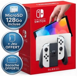 Nintendo Switch OLED Édition Blanche + Jeu et Accessoires OFFERT